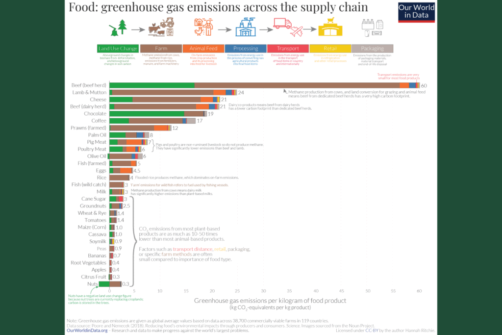 Emissioni nella supply chain del cibo