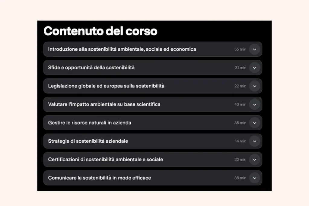 Contenuti corso green skill zeroCO2