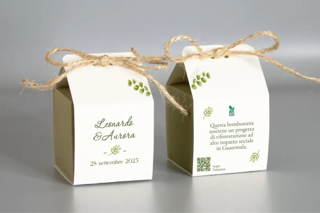 Bomboniera stile botanico